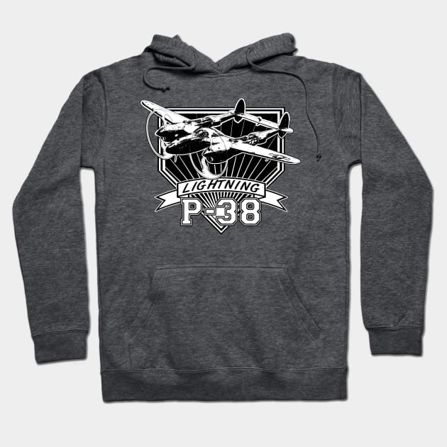 P-38 Lightning Hoodie by CoolCarVideos